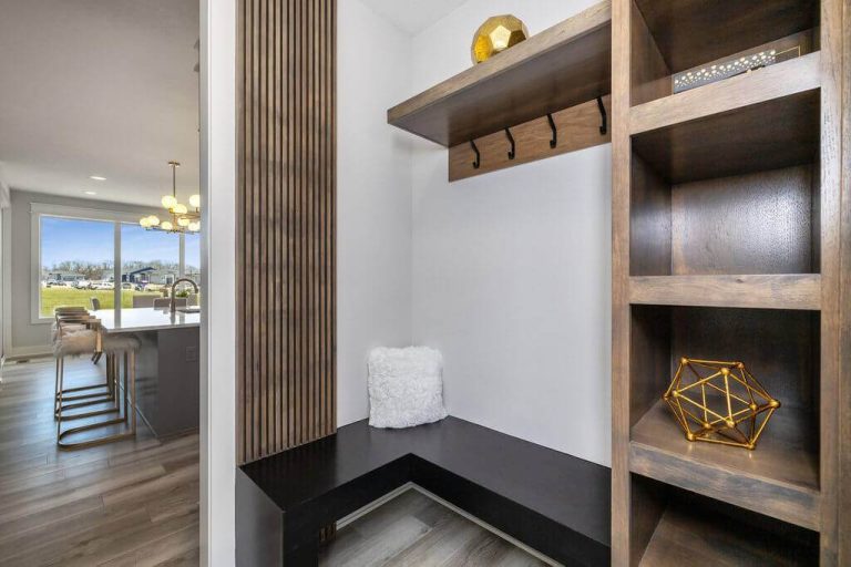 drop zone locker in modern home